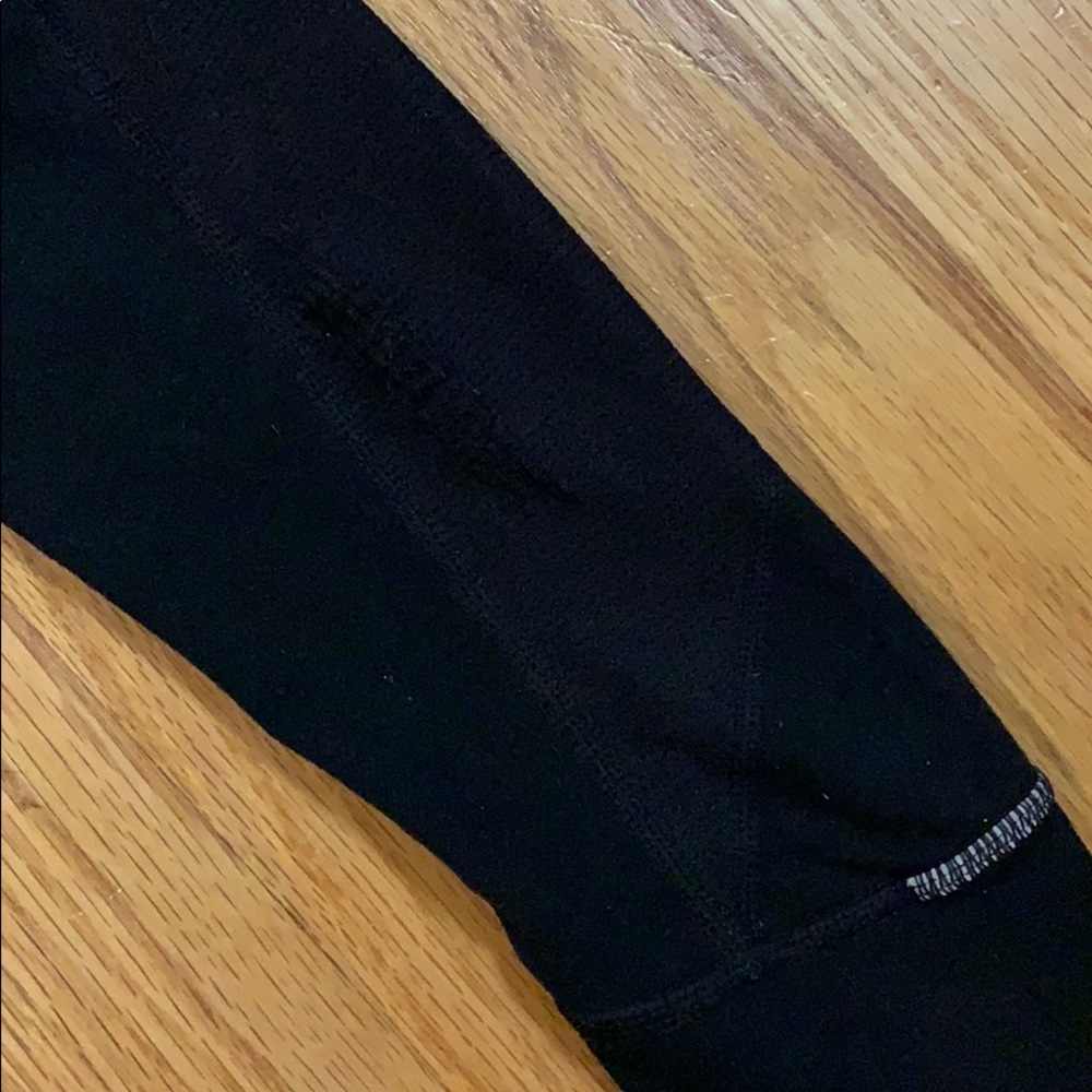 Athleta Black Relay Reflective Leggings w/pockets - Picture 6 of 16